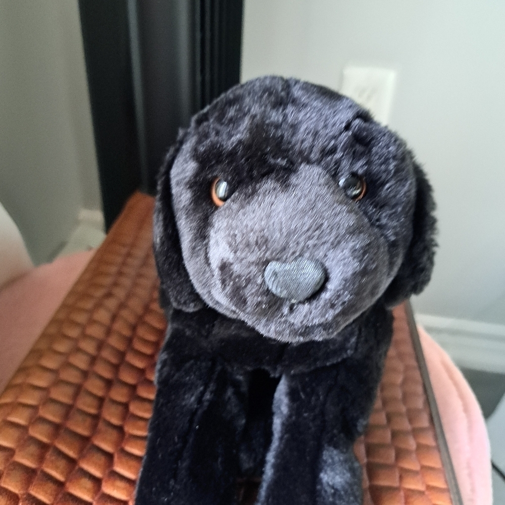 ANIMAL ALLEY Toys R Us BLACK LAB PLUSH dog cuddly kids stuffed animal 2000